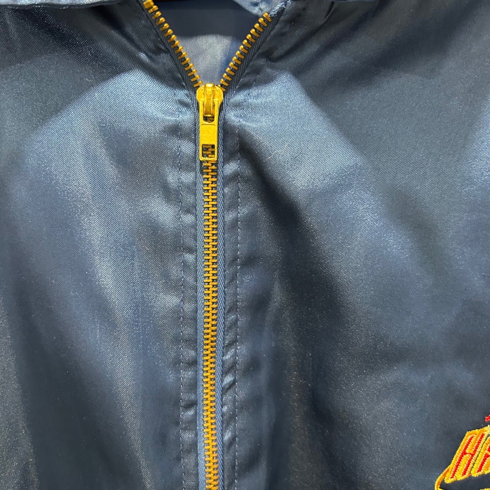 Harlem School Ball Basketball Satin Jacket Full Zip Blue Red White XXL - Picture 4 of 6